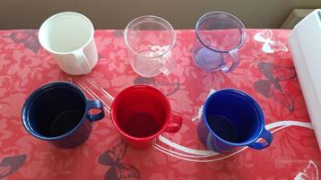Tupperware Micro Mug , koffie/thee tas met handvat, Enlèvement ou Envoi, Comme neuf, Jaune
