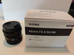 Sigma 45mm F/2.8 DG DN monture L, Ophalen, Zo goed als nieuw