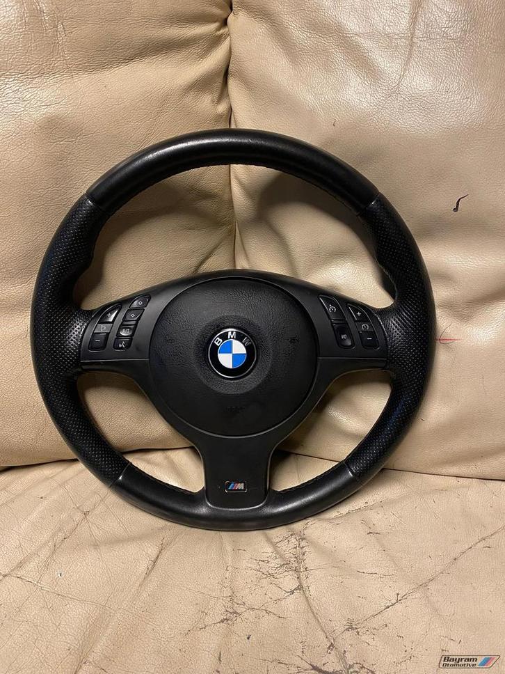 Bmw E46 M3 stuur zwart lederen sportstuur E39 E53 3-serie m, Auto-onderdelen, Besturing, BMW, Gebruikt, Ophalen of Verzenden