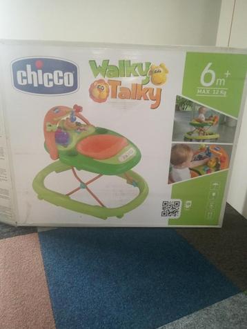 Loopstoel CHICCO "Wally talky" muziek en lichtjes, Kinderen en Baby's, Ophalen, Zo goed als nieuw, Overige typen, Met geluid