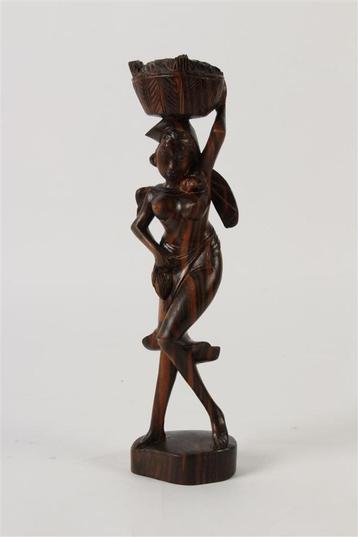 Coromandel Beeld Vrouw Indonesie Art Deco Makasar beschikbaar voor biedingen