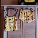 nachtkleed + broek, Kleding | Dames, Verzenden, Geel, Nachtkleding