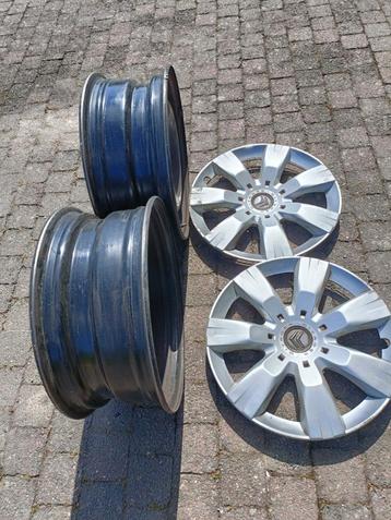 2 originele 16” velgen Citroën Berlingo + 3 wieldoppen beschikbaar voor biedingen