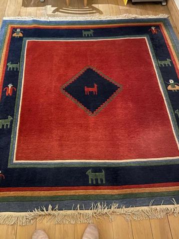 Origineel Handgeknoopt tapijt Nepal 220x220 cm beschikbaar voor biedingen