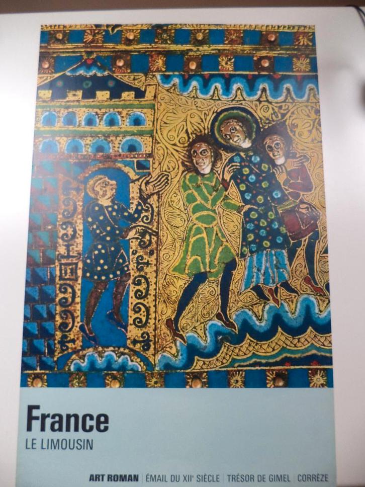 1966 FRANCE Le Limousin Art Roman Email XIIe Trésor de Gimel, Antiek en Kunst, Kunst | Litho's en Zeefdrukken, Ophalen of Verzenden