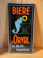 Emaille plaat van Orval, Verzamelen, Ophalen of Verzenden, Zo goed als nieuw, Reclamebord