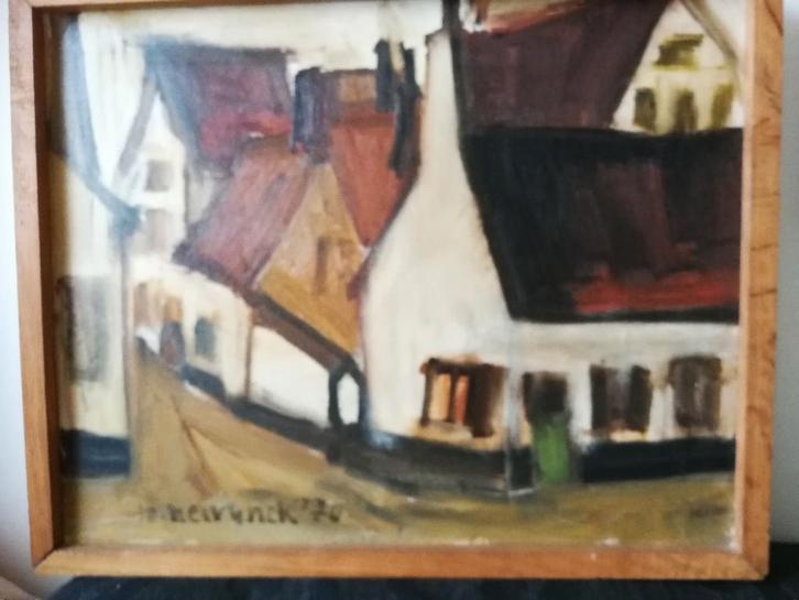 Schilderij olieverf Martin Neirynck, expressionistisch., Antiek en Kunst, Kunst | Schilderijen | Modern, Ophalen