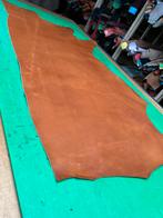 Cognac patina-vintage kalfs halve huid 1.3mm iets stug A-550, Hobby en Vrije tijd, Ophalen of Verzenden, Zo goed als nieuw