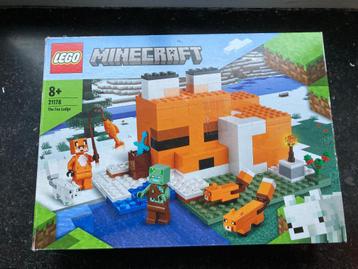 Lego minecraft 21178. Refuge de renard  beschikbaar voor biedingen