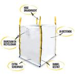 Standaard Big Bag 1m³ – 1500kg (90x90x110cm), Ophalen of Verzenden, Nieuw