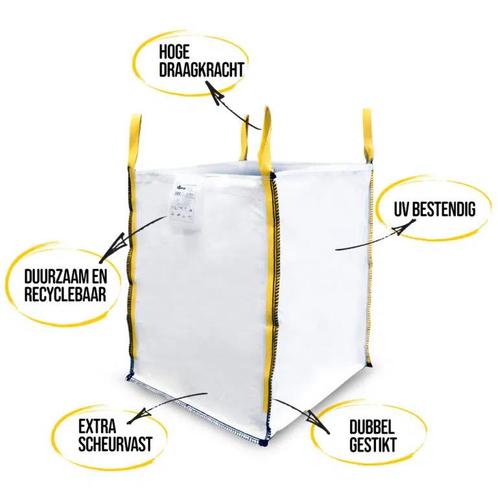 Standaard Big Bag 1m³ – 1500kg (90x90x110cm), Hobby en Vrije tijd, Feestartikelen | Verhuur, Nieuw, Ophalen of Verzenden