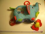 Rammelaar / Knuffel Blauwe Olifant Fisher Price, Comme neuf, Éléphant, Enlèvement ou Envoi