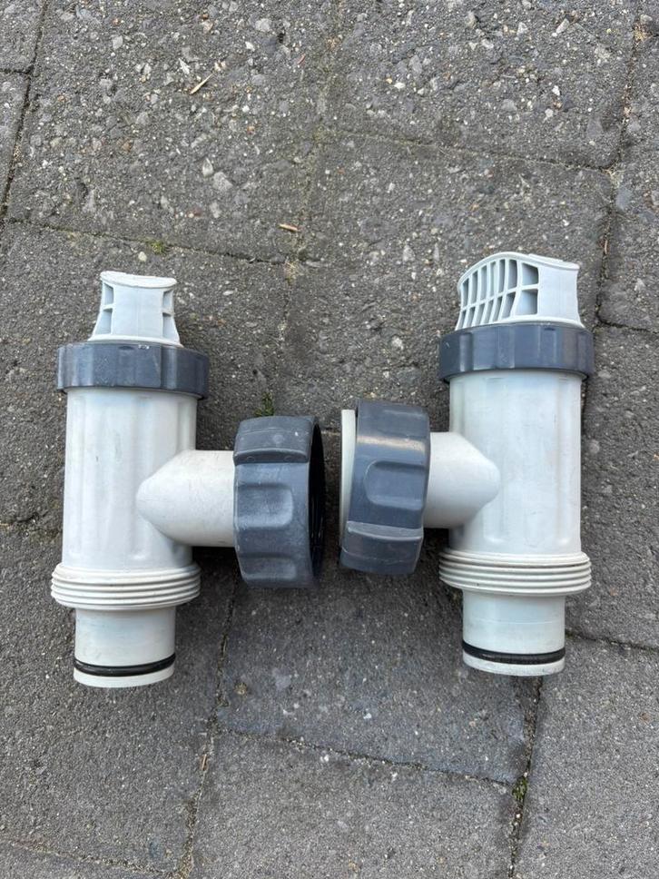 Intex koppeling met afsluitkranen zwembad filterset, Jardin & Terrasse, Accessoires de piscine, Comme neuf, Filtre, Enlèvement