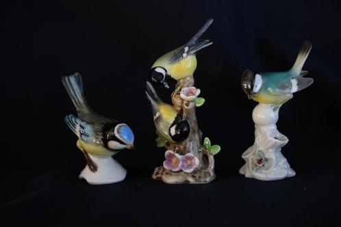 Mésanges en porcelaine allemande, Antiek en Kunst, Curiosa en Brocante, Ophalen of Verzenden