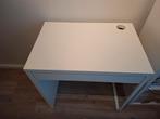 Bureau Micke Ikea 73x50cm - Wit, Huis en Inrichting, Ophalen, Zo goed als nieuw, Bureau