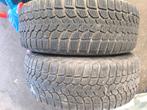 4 pneus hiver 185/60/R15 + jantes, Ophalen, Gebruikt, 15 inch, Band(en)