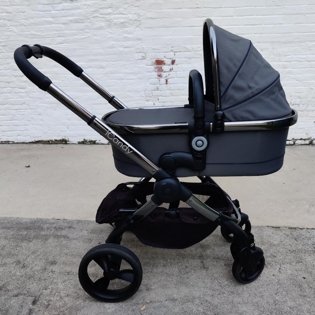 Wandelwagen Icandy Peach, Kinderen en Baby's, Buggy's, Zo goed als nieuw, Overige merken, Regenhoes, Verstelbare rugleuning, Voetenzak