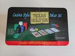 Casino style texas hold'em poker set, Hobby & Loisirs créatifs, Utilisé, Enlèvement ou Envoi