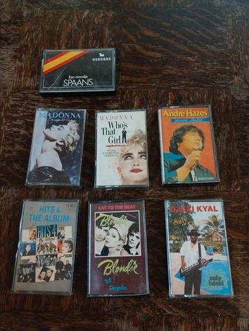 cassettebandjes jaren 80 en 90 Blondie Madonna Hazes  beschikbaar voor biedingen