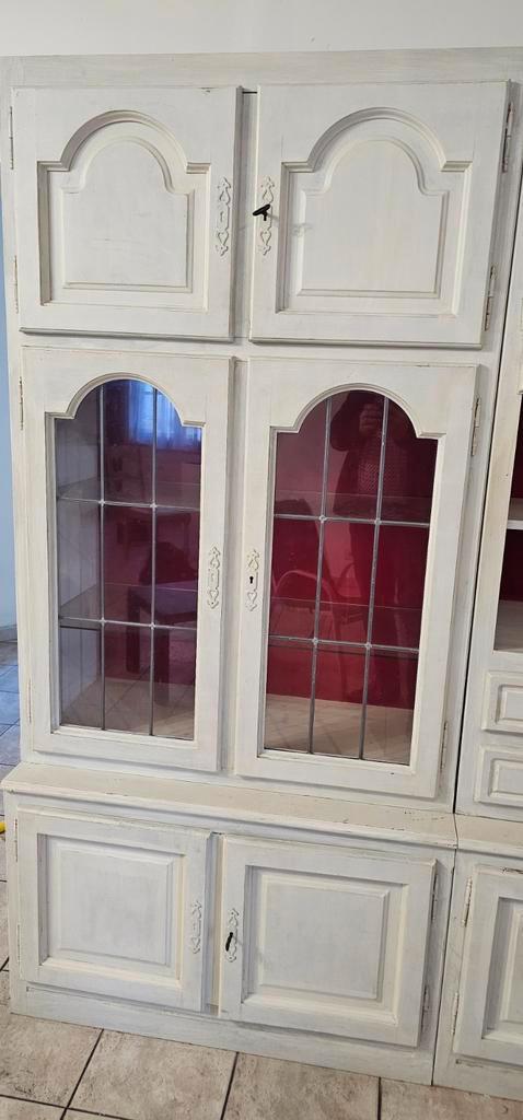 Wandkast, buffetkast, wit geschilderd 2m br x 2m10h, Maison & Meubles, Armoires | Buffets, Enlèvement