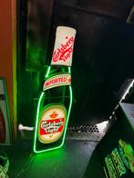 Carlsberg Bier oude reclame NeoN verlichting, Verzamelen, Ophalen, Gebruikt, Lichtbak of (neon) lamp