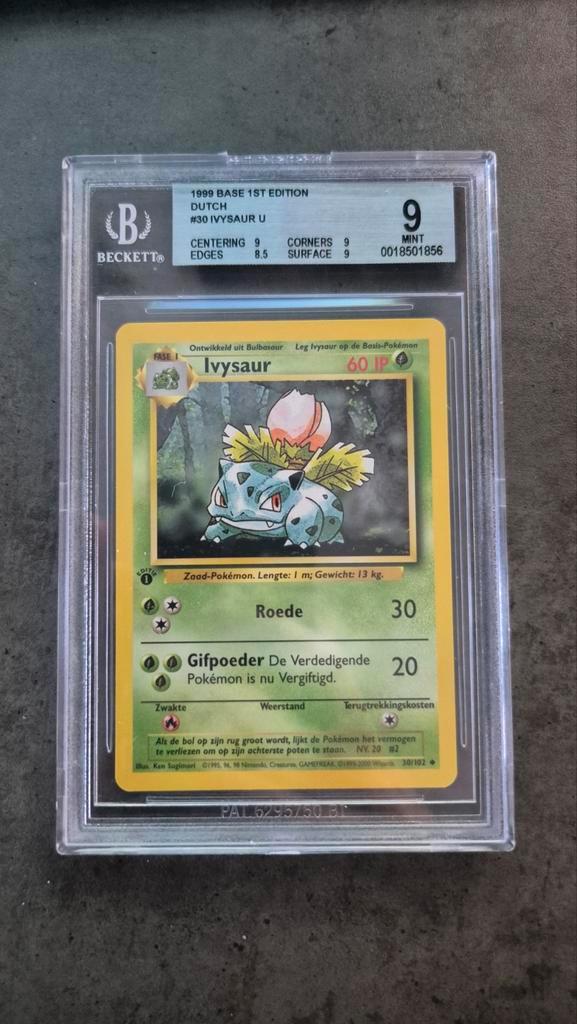 Set de base Ivysaur 1re édition NL BGS 9, Hobby & Loisirs créatifs, Jeux de cartes à collectionner | Pokémon, Enlèvement ou Envoi