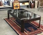 Vintage Salontafel, Huis en Inrichting, Tafels | Salontafels, Ophalen, Gebruikt, Rond, Glas