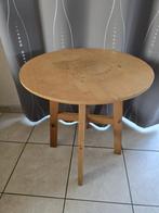houten rond bijzettafeltje, Gebruikt, Rond, 55 tot 75 cm, Hout