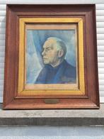 huile sur toile portrait signe antoine serneels, Antiek en Kunst, Kunst | Schilderijen | Klassiek, Ophalen