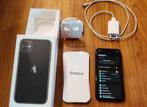 iPhone 11, Noir, 128GB, Telecommunicatie, Mobiele telefoons | Apple iPhone, 128 GB, Zwart, Zo goed als nieuw, Zonder simlock