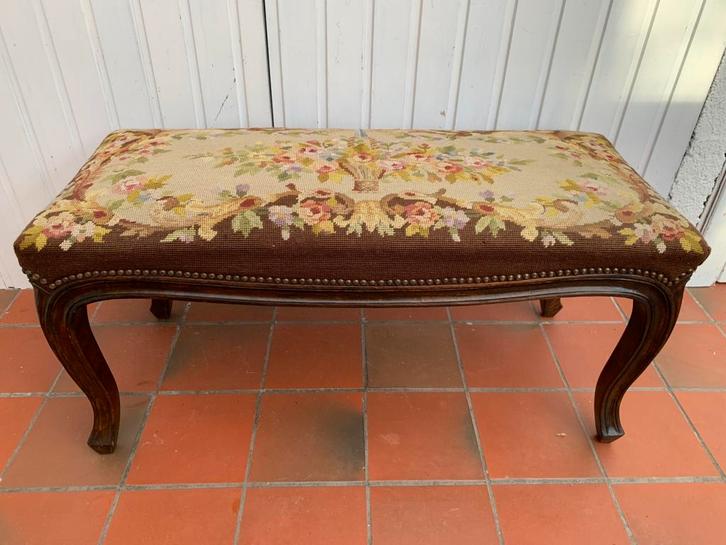 Banquette/bout de lit vintage, Maison & Meubles, Canapés | Repose-pieds & Poufs, Utilisé, Bois, Enlèvement
