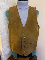 Gilet cuir/daim, Vêtements | Hommes, Costumes & Vestes, Comme neuf, Beige, Taille 56/58 (XL), Enlèvement ou Envoi