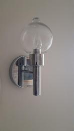 Twee wandarmaturen, Huis en Inrichting, Lampen | Wandlampen, Glas, Gebruikt, Ophalen
