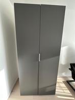 Houten kast - grafiet grijs, Huis en Inrichting, Ophalen, Gebruikt, 200 cm of meer, 50 tot 100 cm