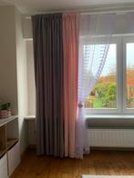 Gordijnen roze-grijs, Huis en Inrichting, Stoffering | Gordijnen en Lamellen, Ophalen, Zo goed als nieuw, Grijs