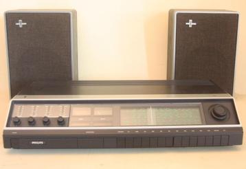 Philips 742 Versterker Receiver + Speakers / 1975 / Holland beschikbaar voor biedingen