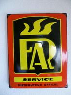 EMAILLE RECLAMEBORD"FAR SERVICE DISTRIBUTEUR"UIT JAREN 50/60, Ophalen of Verzenden, Zo goed als nieuw, Reclamebord