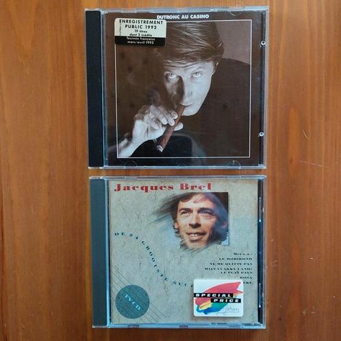 2 Jacques CD Brel en Dutronc frans chanson, Cd's en Dvd's, Cd's | Franstalig, Zo goed als nieuw, Ophalen of Verzenden