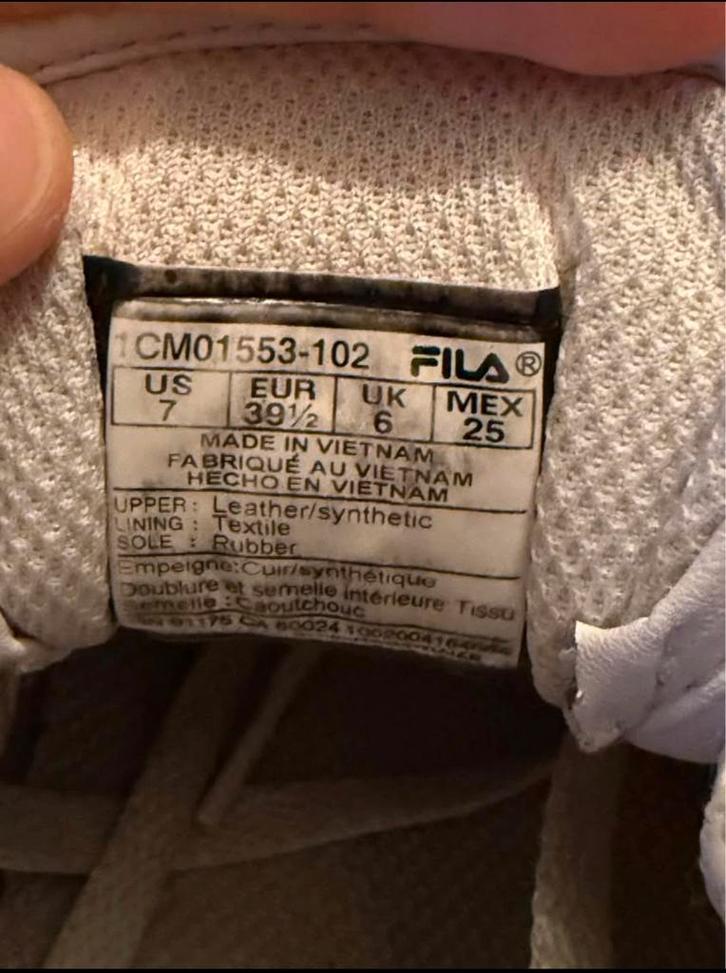 Filla sneaker schoen kunstleer, Kleding | Heren, Schoenen, Zo goed als nieuw, Sneakers, Wit, Ophalen