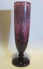 Vase en verre camée Le Verre Francais, dahlia Schneider 31,5, Envoi