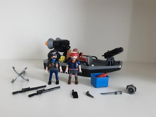 PLaymobil schattenjagers met boot en kanon, Kinderen en Baby's, Speelgoed | Playmobil, Zo goed als nieuw, Complete set, Ophalen of Verzenden