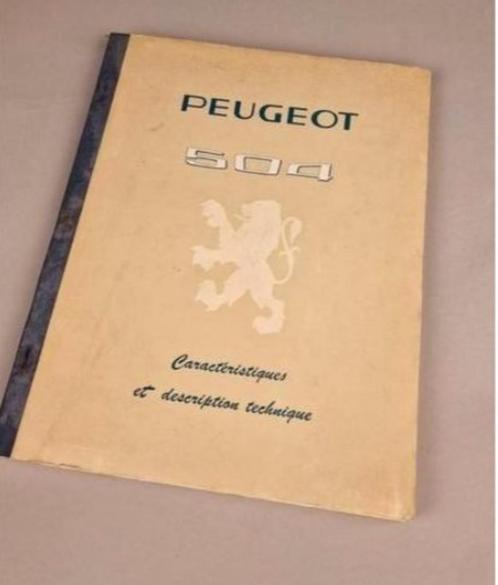 Handboek Peugeot 504 1968, Auto diversen, Handleidingen en Instructieboekjes, Ophalen of Verzenden