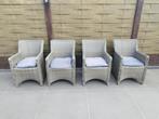 4 tuinstoelen met kussens, Tuin en Terras, Ophalen, Zo goed als nieuw