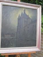 Olieverfschilderij met kloosterkerk., Ophalen