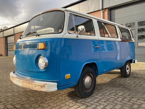 Volkswagen T2B bus 1973, Auto's, Oldtimers, Bedrijf, Te koop, Volkswagen, Benzine, Monovolume, 4 deurs, Handgeschakeld, Blauw