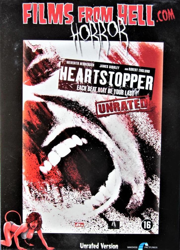 DVD HORROR- FILMS FROM HELL- HEARTSTOPPER, Cd's en Dvd's, Dvd's | Horror, Zo goed als nieuw, Overige genres, Alle leeftijden, Ophalen of Verzenden
