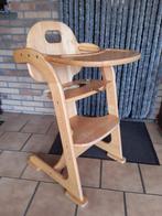 Chaise haute évolutive en bois, Kinderen en Baby's, Ophalen, Gebruikt, Meegroeistoel, Gordel(s)