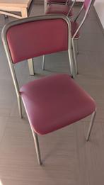 6 stoelen & 2 krukjes, Ophalen, Gebruikt, Rood, Vijf, Zes of meer stoelen