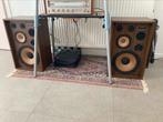 Vintage Kenwood KL-555 speakers, Audio, Tv en Foto, Luidsprekerboxen, Zo goed als nieuw, 60 tot 120 watt, Front, Rear of Stereo speakers