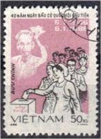 Vietnam 1986 - Yvert 664 - Algemeen kiesrecht (ST), Verzenden, Gestempeld